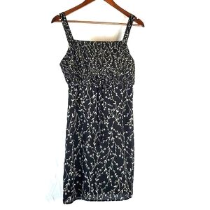 Vintage 90s Words Floral‎ Mini Dress